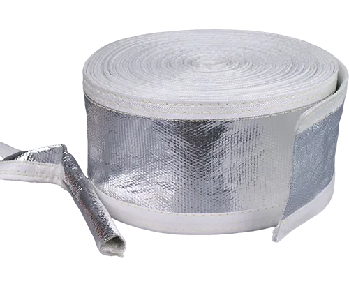Snap-on Aluminum Foil Fiberglass Sleeve